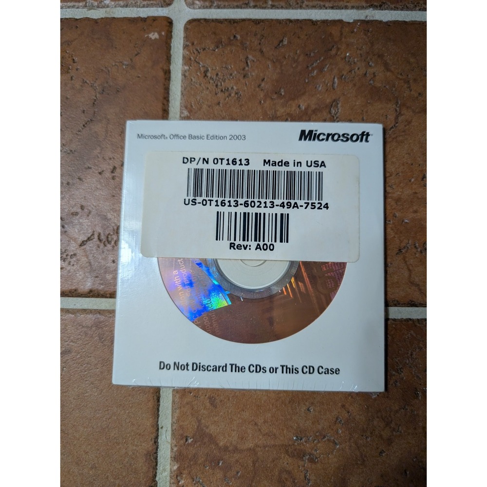 Microsoft Office 2003 Basic Edition OEM With Product Key NEW SEALED